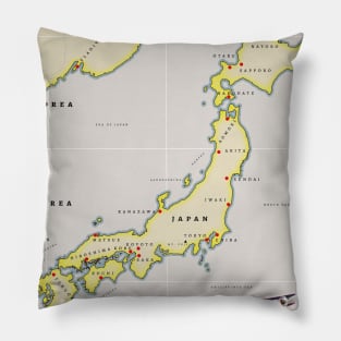 Japan map Pillow