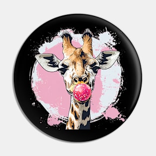 giraffe make bubble Pin