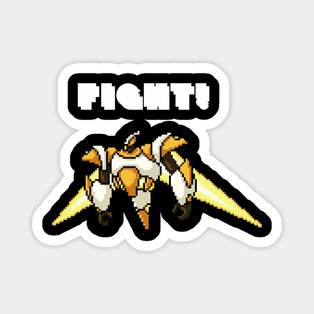 Anime Fighting Robot Magnet by Foxxy Merch