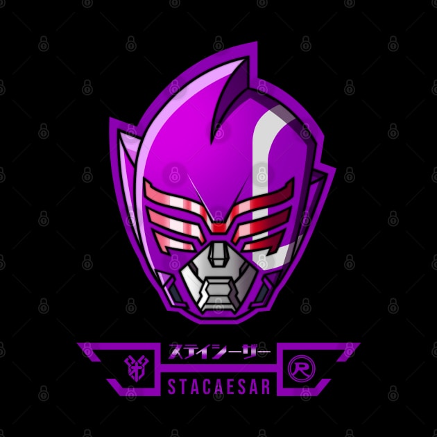 SENTAI VILLAIN ZENKAIGER ( STACAESAR ) PURPLE by Ryuki Kento Art