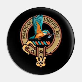 Kingfisher Crest Pin