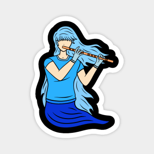 Flutist girl Magnet