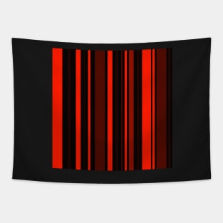 red and black abstract linear pop art design Tapestry