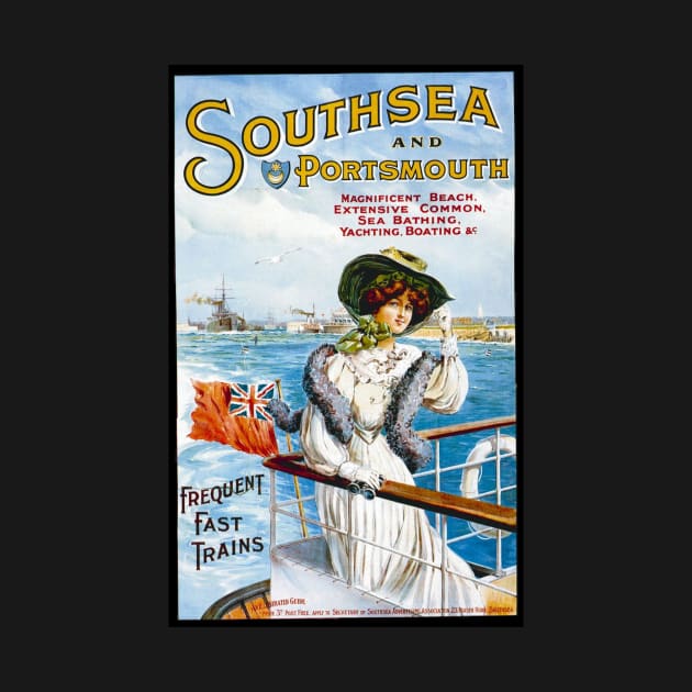 Vintage Travel Poster  - Portsmouth by Starbase79