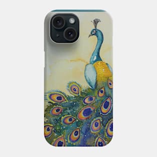 Beautiful Peacock - bird painting Phone Case