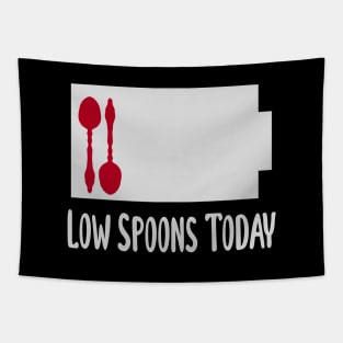 Low Spoons Today - Spoonie Battery Tapestry