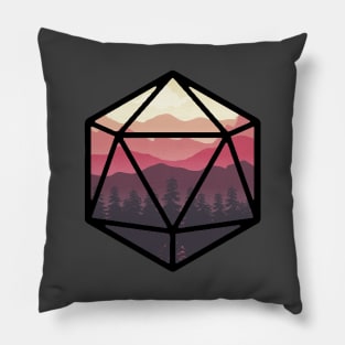 Fire Sunset D20 Pillow