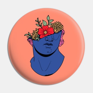 Floral bust Pin