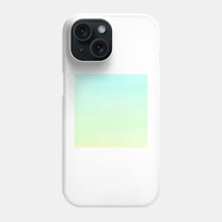 Pastel Blue Green Yellow gradient ombre watercolor Phone Case