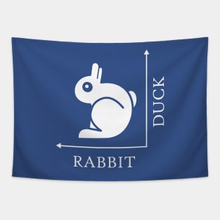 Duck Rabbit Illusion Tapestry