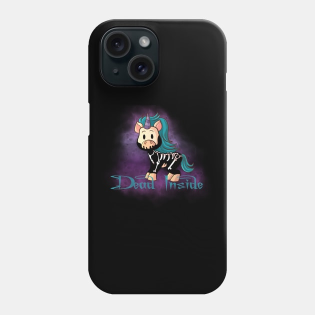 Knarf the Unicorn - Dead Inside Phone Case by Wanderer Bat