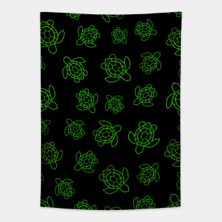 SEA Turtle Love Green Tapestry