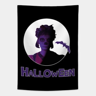 Mexican girl halloween Tapestry