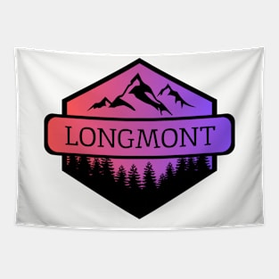 Longmont Colorado Mountains and Trees Tapestry