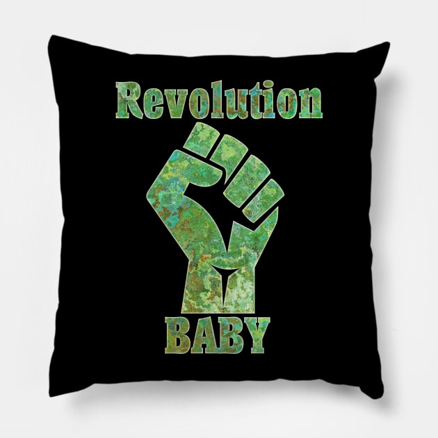 REVOLUTION Baby Fist Pump Pillow by TigsArts