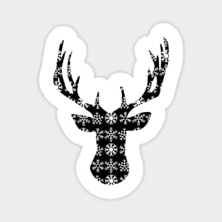 Christmas Deer - geometric vector art Magnet