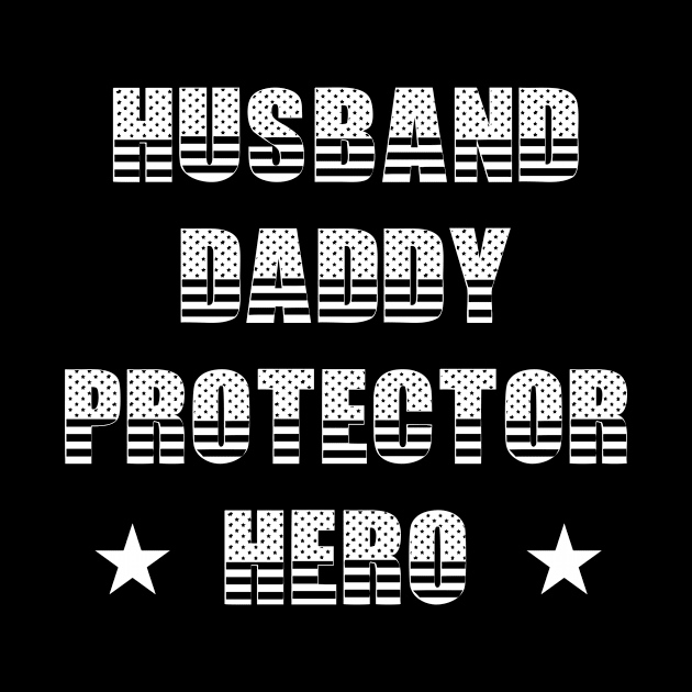 Husband Daddy Protector Hero Fathers Day Funny Gift by karascom