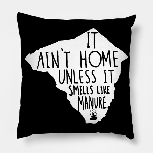 Smells like Lancaster (white) Pillow by LancasterCountyTees