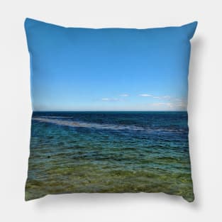 Sea blue, Golspie, Scotland Pillow