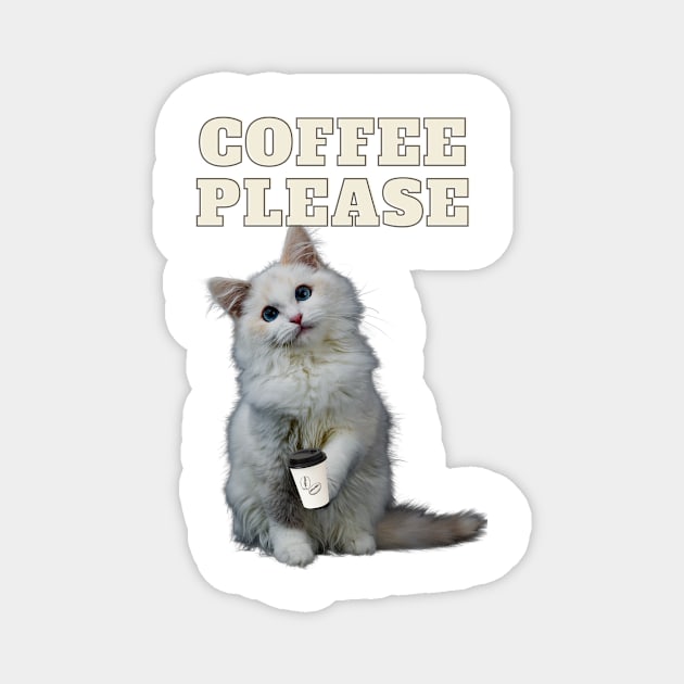 Coffee Give Me Power Magnet by Prilidiarts