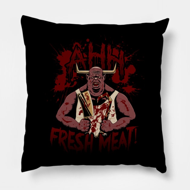 The Butcher Pillow by SquidStudio