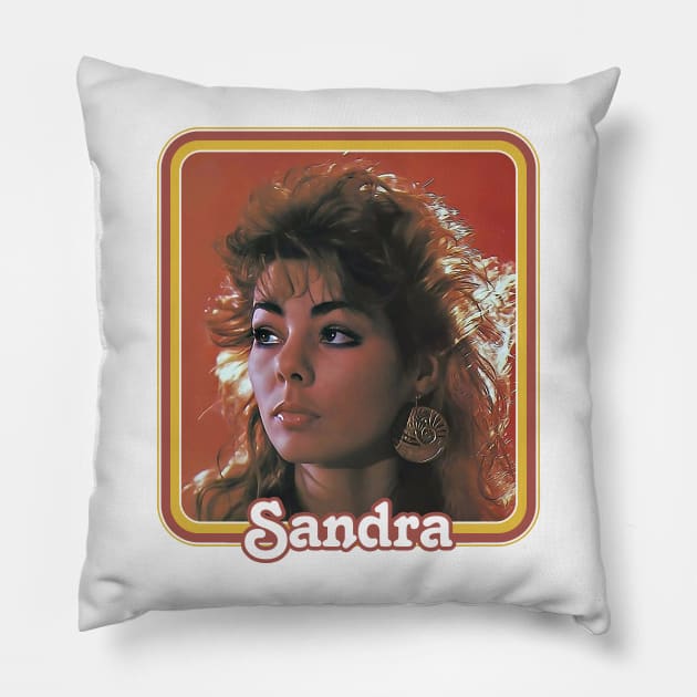 Sandra Cretu ///  Retro Italo Fan Art Design Pillow by DankFutura