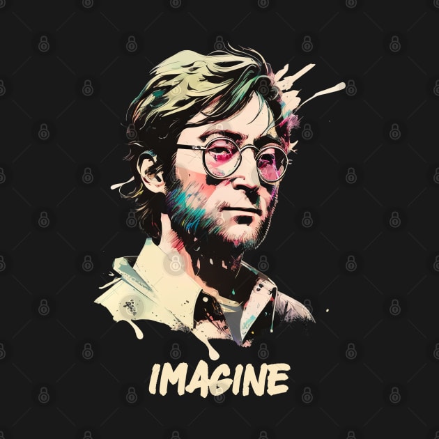 John Lennon Artistic Painting by EricaScarletta