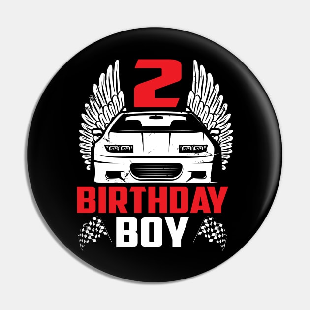 Birthday Boy 2 Two Race Car 2nd Birthday Racing Car Driver Pin by ruffianlouse