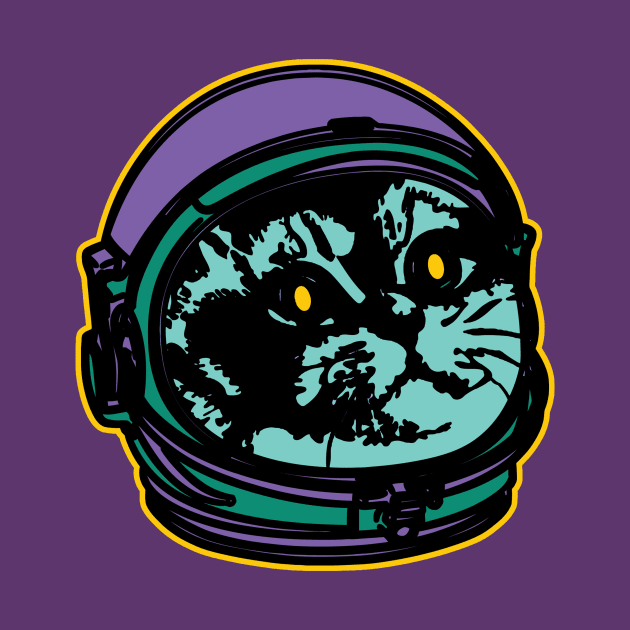 Heavy Breathing Cat Meme Astro Cat by Electrovista