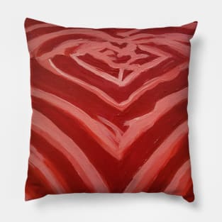 Heart Ripple By Scott Hulderson Pillow