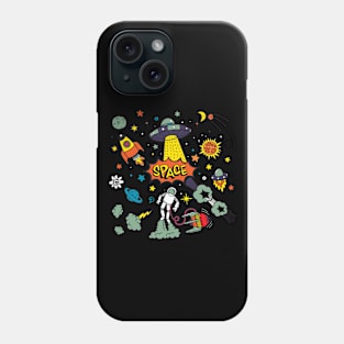 Space Elements Illustration Phone Case