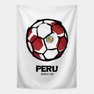 Peru Football Country Flag Tapestry