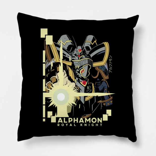 digimon alphamon royal knight Pillow by DeeMON