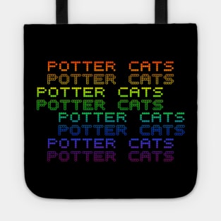 Potter cats rainbow Tote