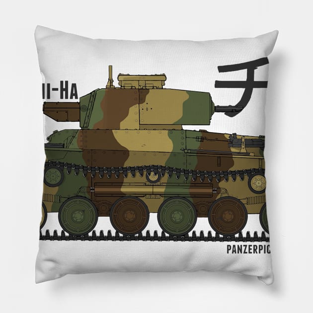 Type 97 Shinhoto Pillow by Panzerpicture