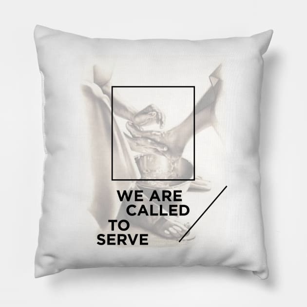 WE ARE CALLED TO SERVE Pillow by exouzion