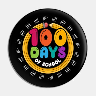 100th Day of School Teacher and Student Pin