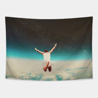 Falling With A Hidden Smile Tapestry