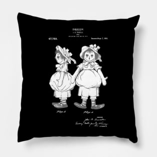 Raggedy Ann Doll Patent. Real Annabelle haunted or possessed doll - PBpng Pillow