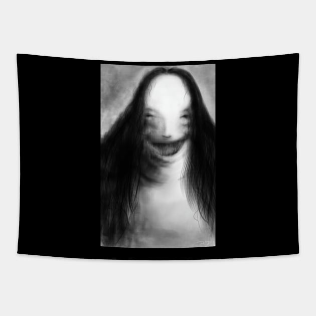 Scary Stories Smile Tapestry by DougSQ