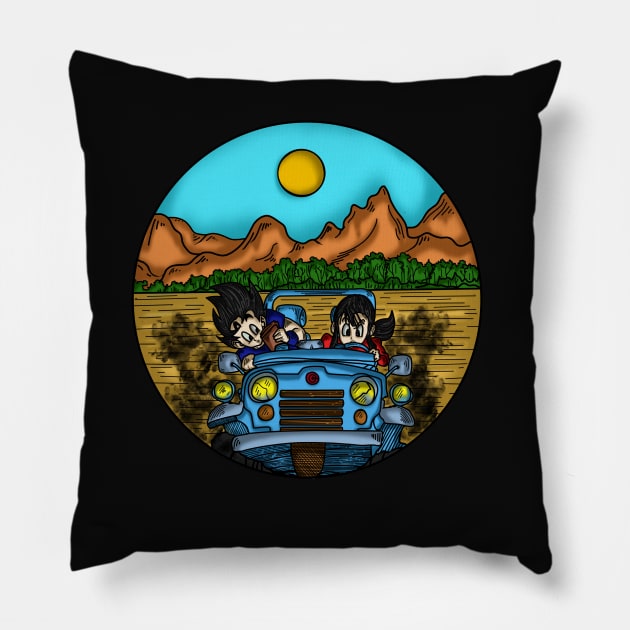 Goku with Pan Pillow by Dimas Candra