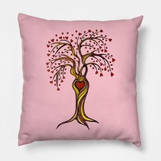 Love Hearts Tree Pillow