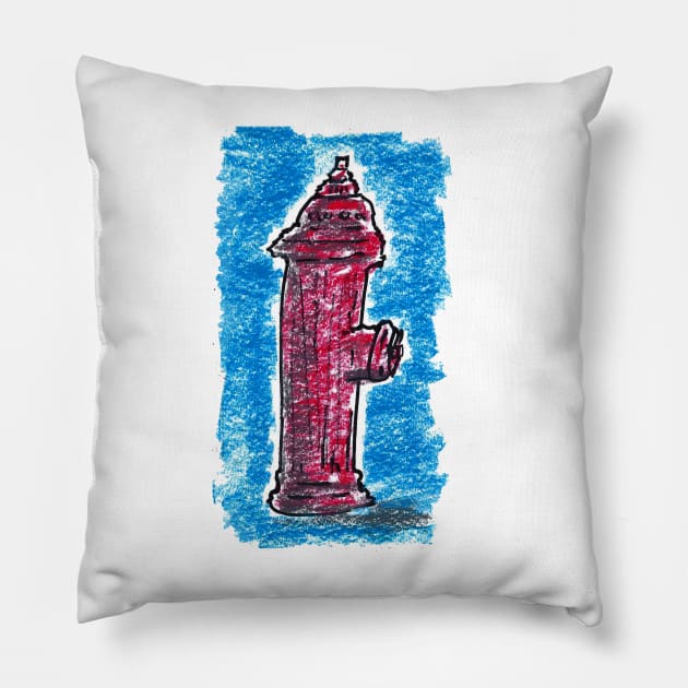 New york Fire Hydrant Pillow by Coppack