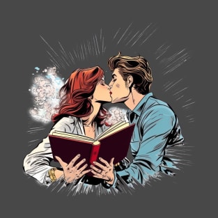 A Shared Love of Reading: Romance and Literature Come Together T-Shirt