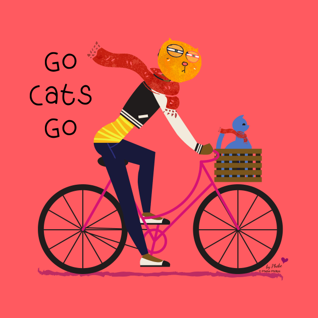 Go Cats Go by Phebe Phillips