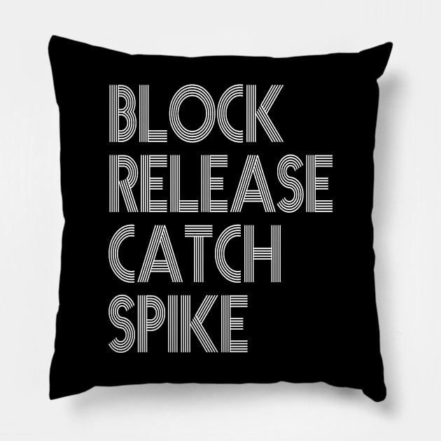 Block Release Catch Spike block release catch spike masks Pillow by Gaming champion