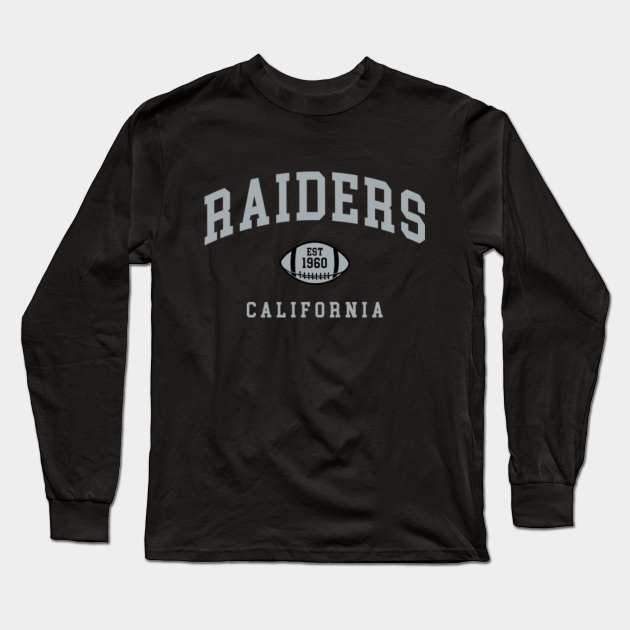 oakland raiders long sleeve jersey