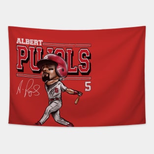 Albert Pujols St. Louis Cartoon Tapestry