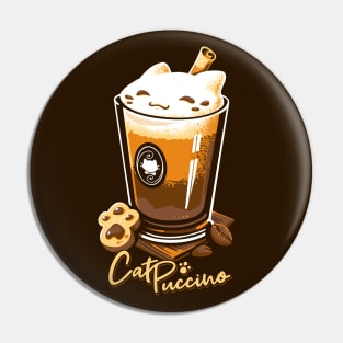 CatPuccino - Kawaii Cat Coffee Pin