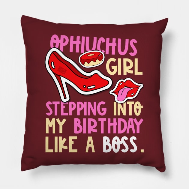 Ophiuchus Girl Horoscope Heels Stepping Birthday Like Boss Pillow by porcodiseno